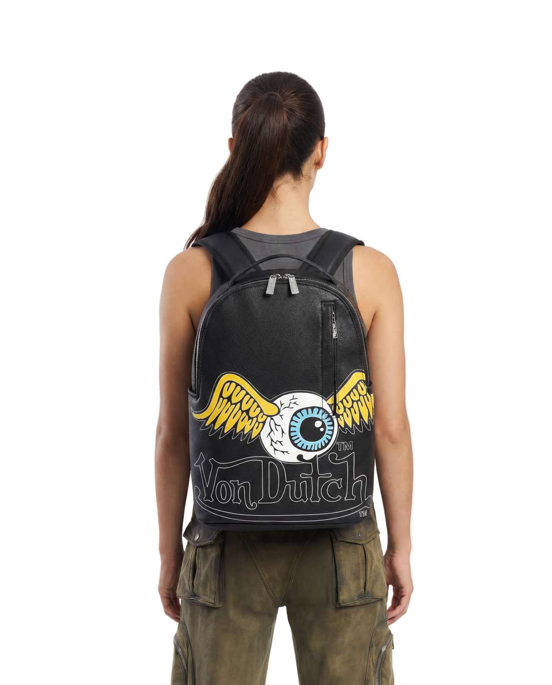 Large Black Flying Eye Backpack — image 2