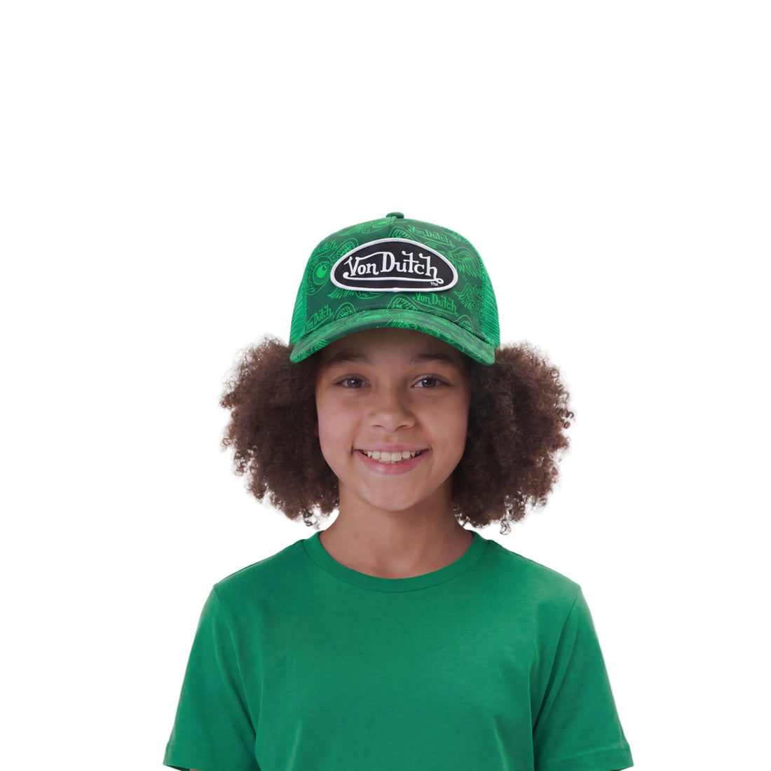 Kids Classic Trucker Hat - Green ISPY Flying Eye — image 2