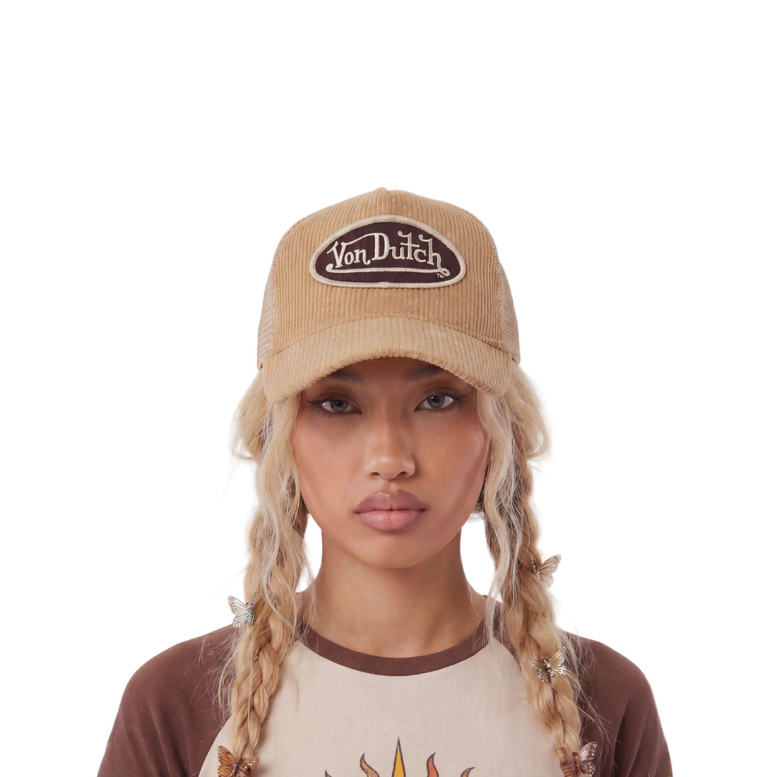Khaki Cordutch Trucker Hat