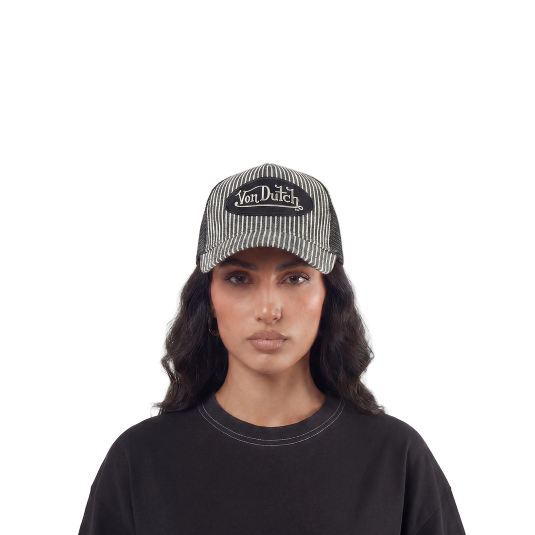 Black Railroad Trucker Hat