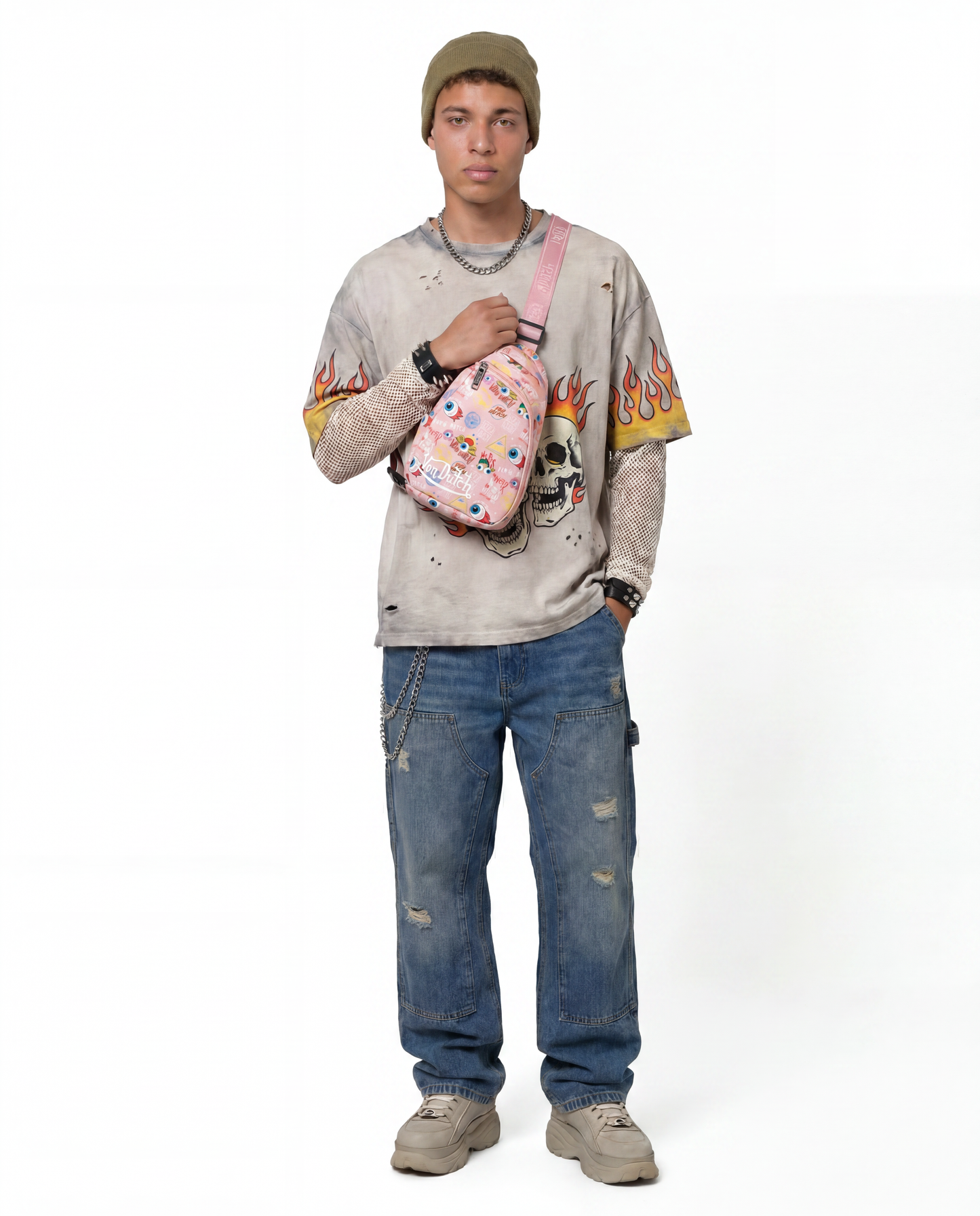 Men's Jax Sling Bag - Pink