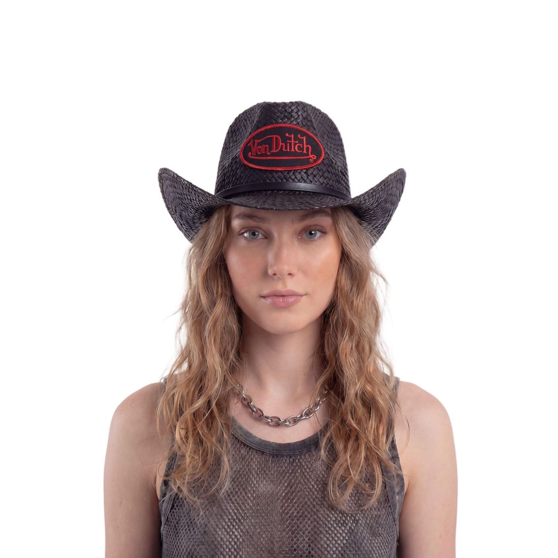 Black & Red Classic Cowboy Hat — image 2