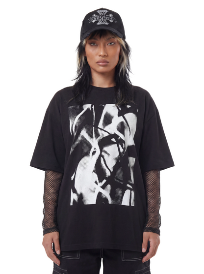 MotoCross Strapback Hat - Black & White