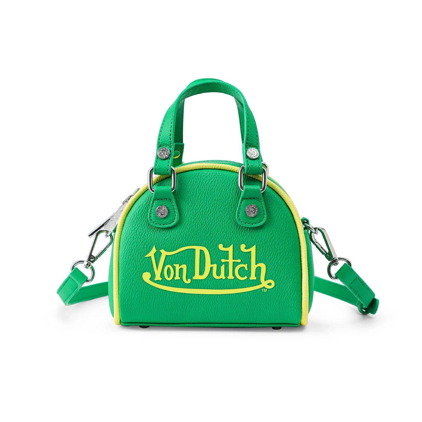 Mini Bowling Bag - Lime Green & Yellow | Von Dutch Mini Bowling Bag - Lime Green & Yellow | Von Dutch