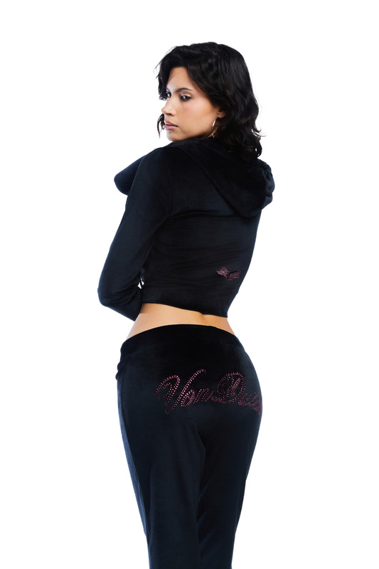 Velour Sweats - Black
