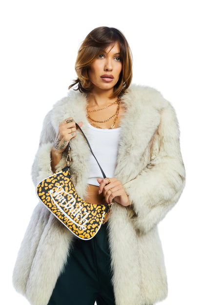 Orange Cheetah Shoulder Bag