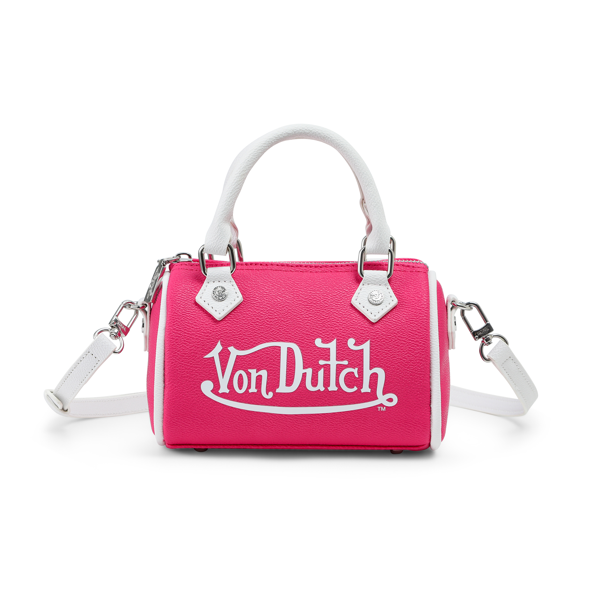 Core Hanna Bag - Hot Pink & White – Von Dutch