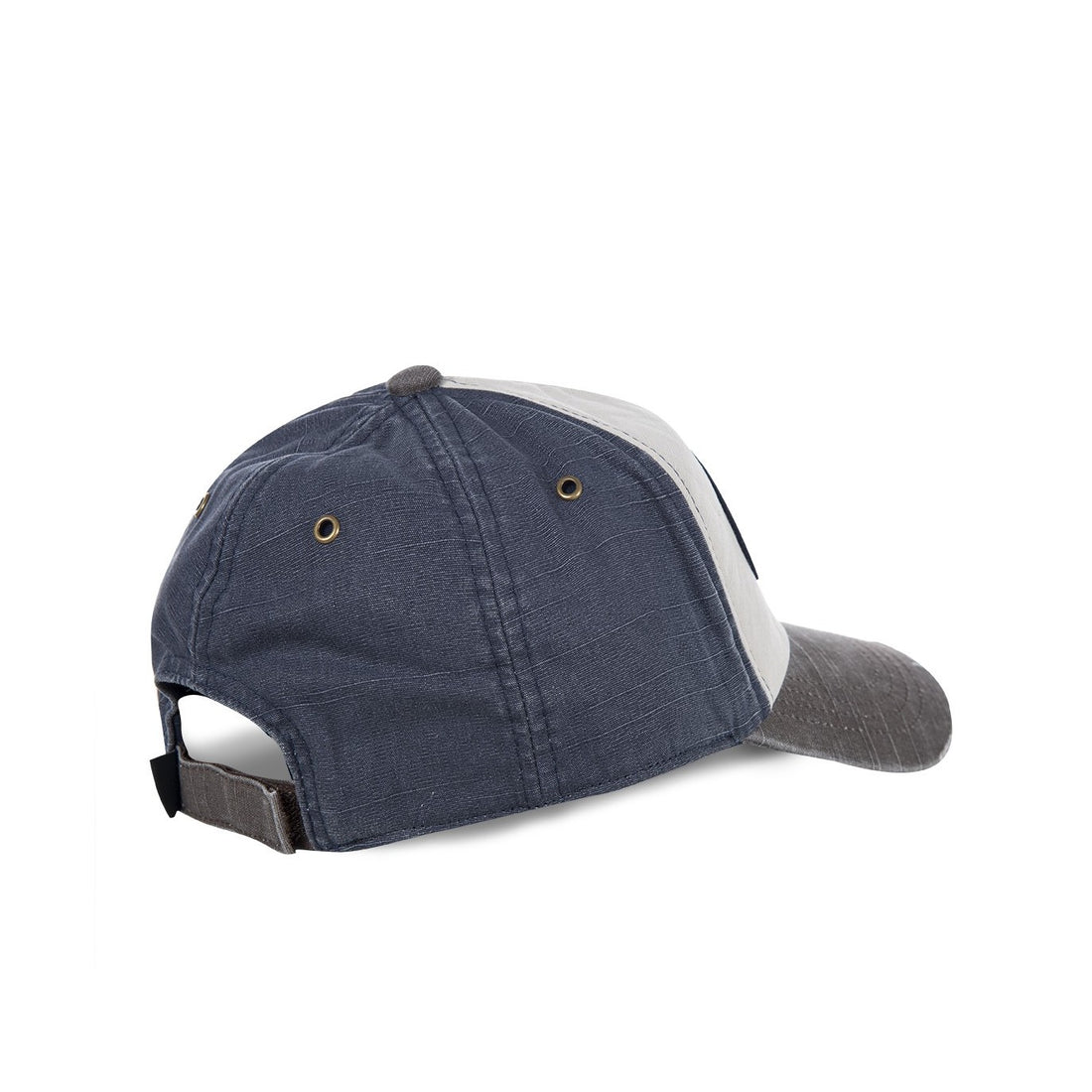 JACKMWB Grey & Navy Distressed Strapback Hat