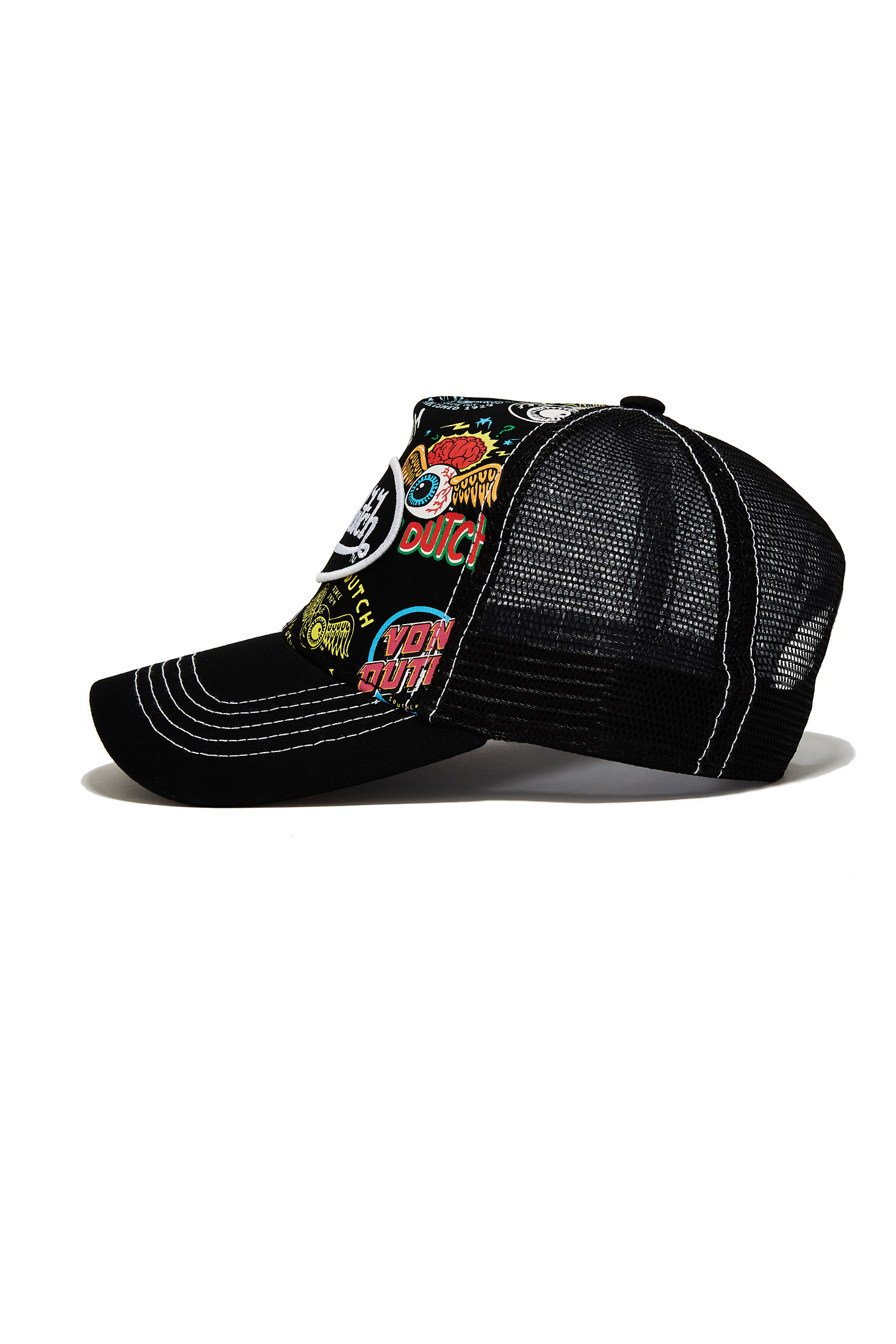 Von Dutch Jax Black Trucker Hat