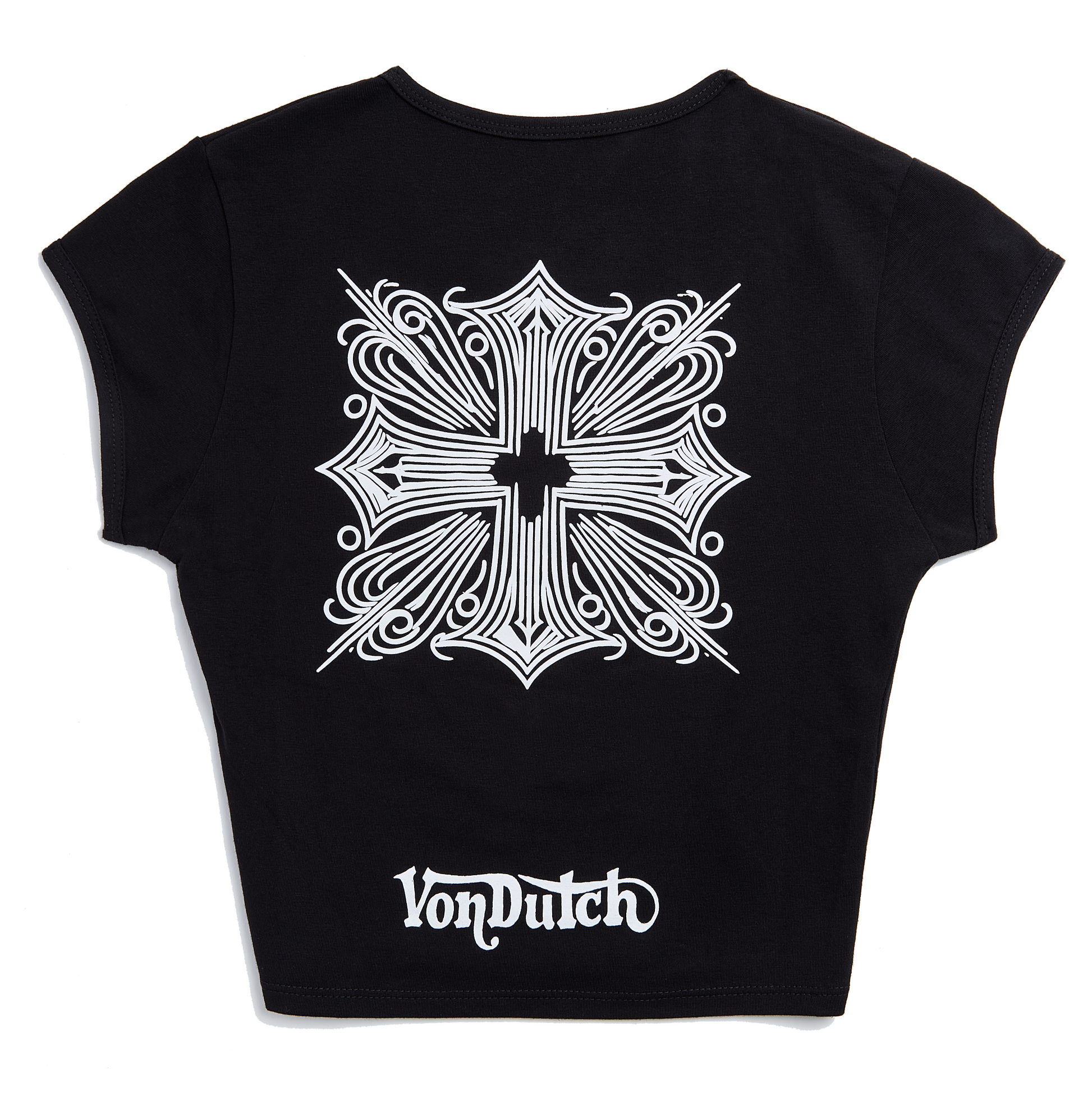 Von Dutch Black and White Chopper Baby Tee