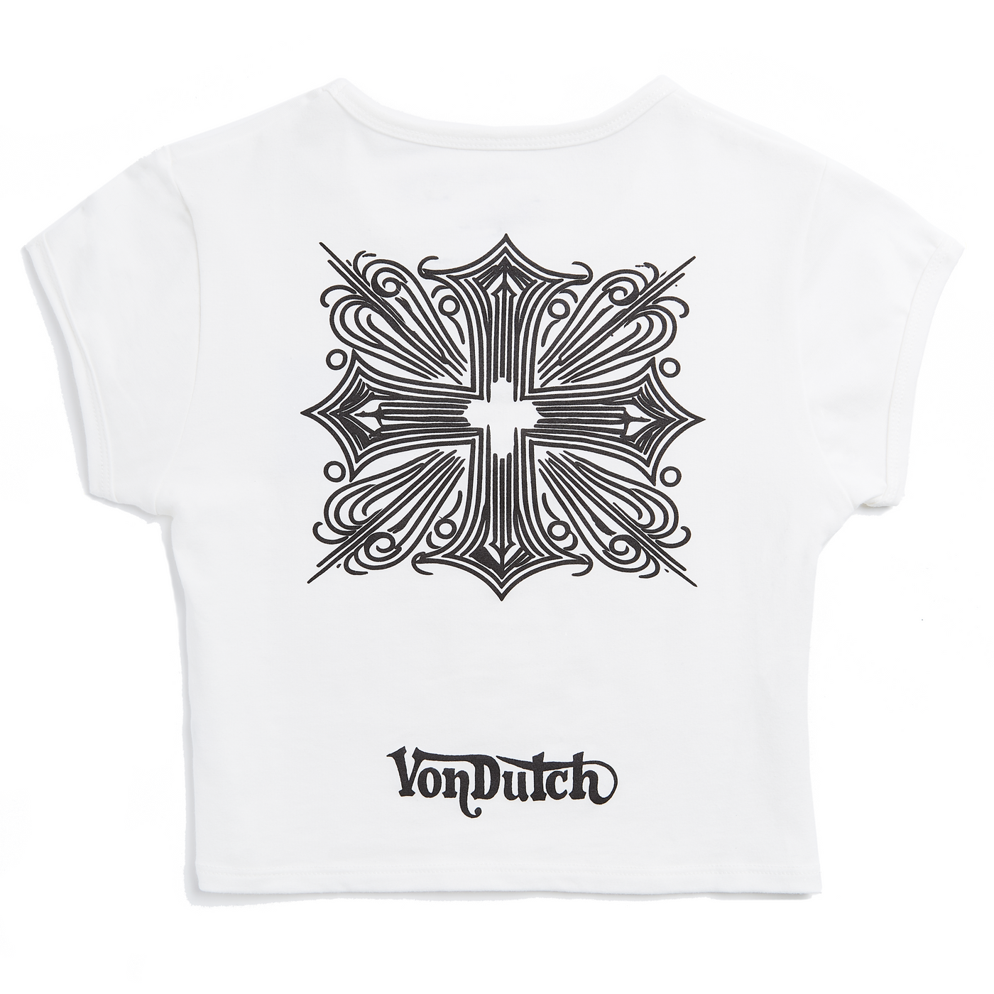 Von Dutch White & Black Chopper Baby Tee