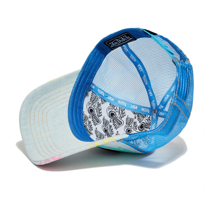 Light Denim Blue Logo Trucker Hat