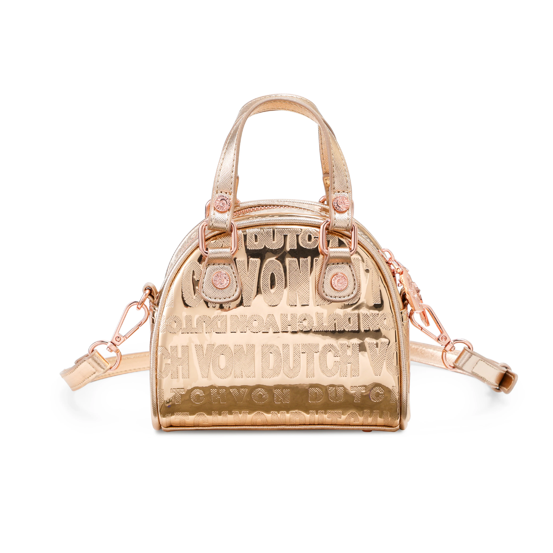Mini Bowling Bag - Rose Gold Reflective