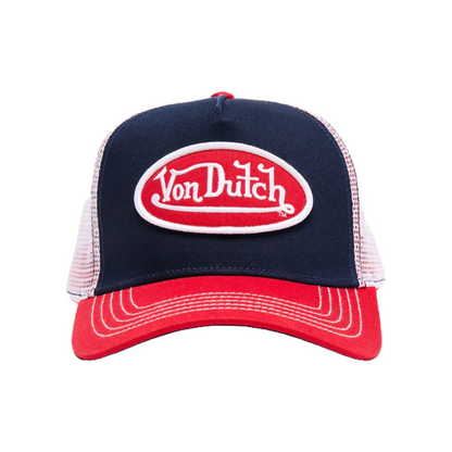 Navy with Red Trucker