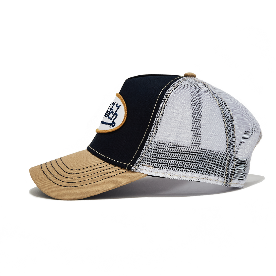 Navy with Tan Trucker Hat
