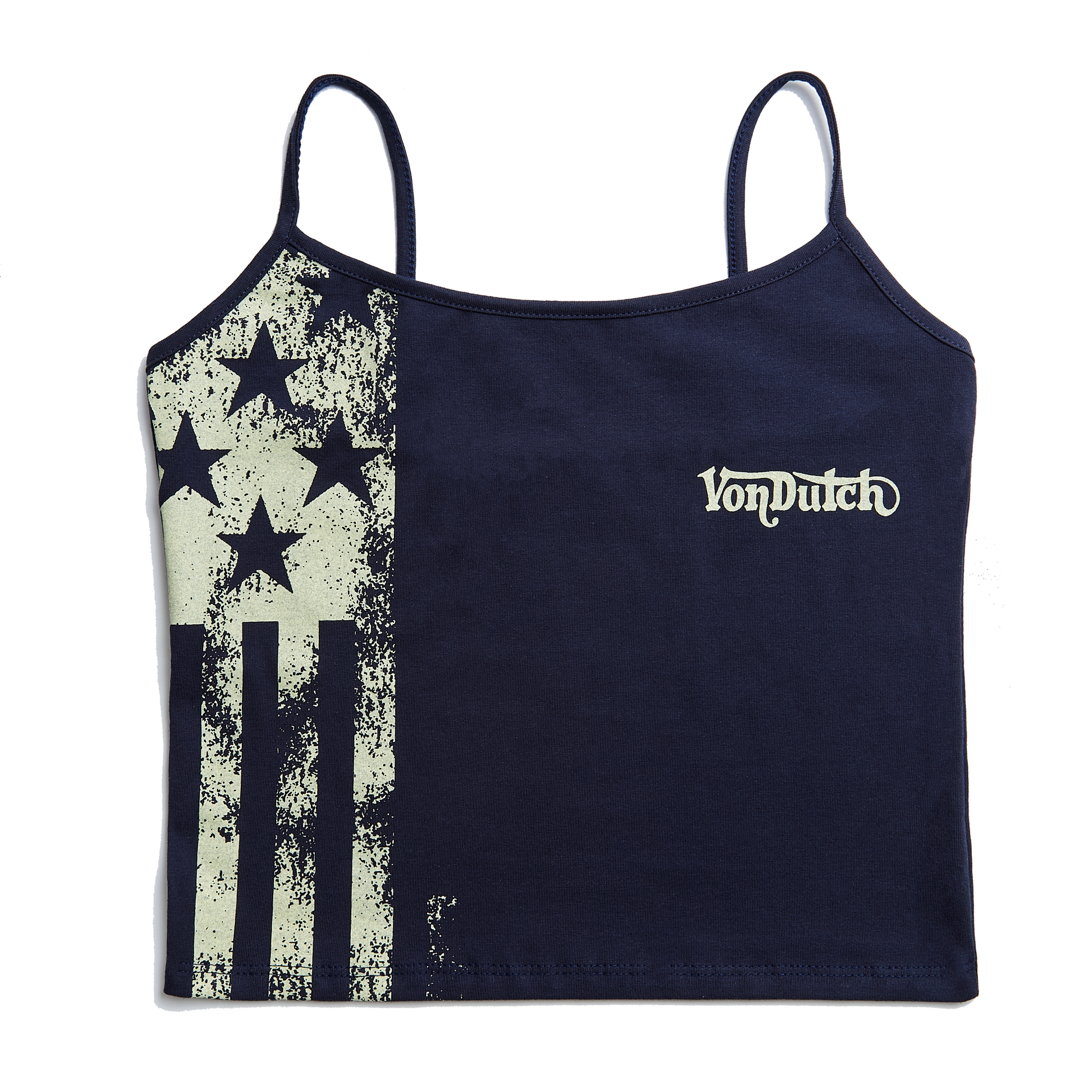 Navy and Yellow Racing Spaghetti Top