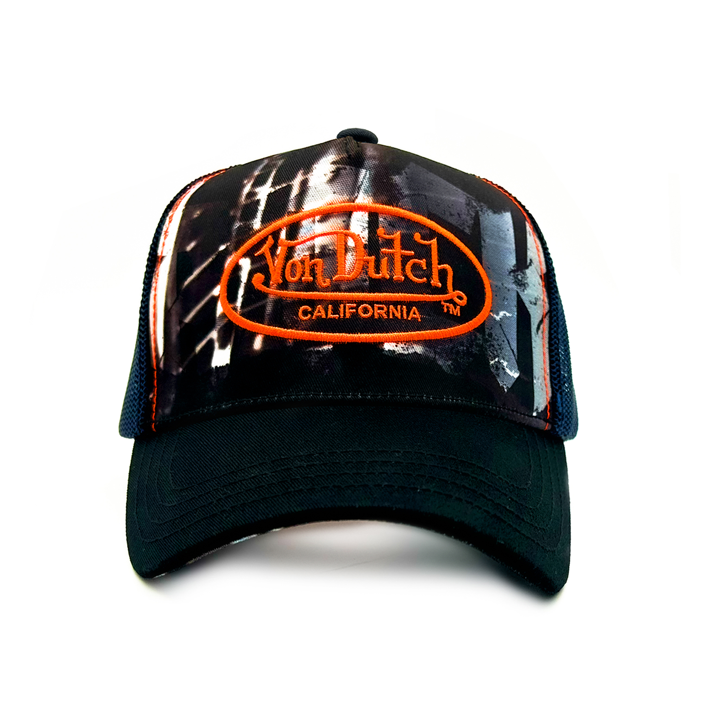 Trucker Hat - Sublimation Navy / Orange