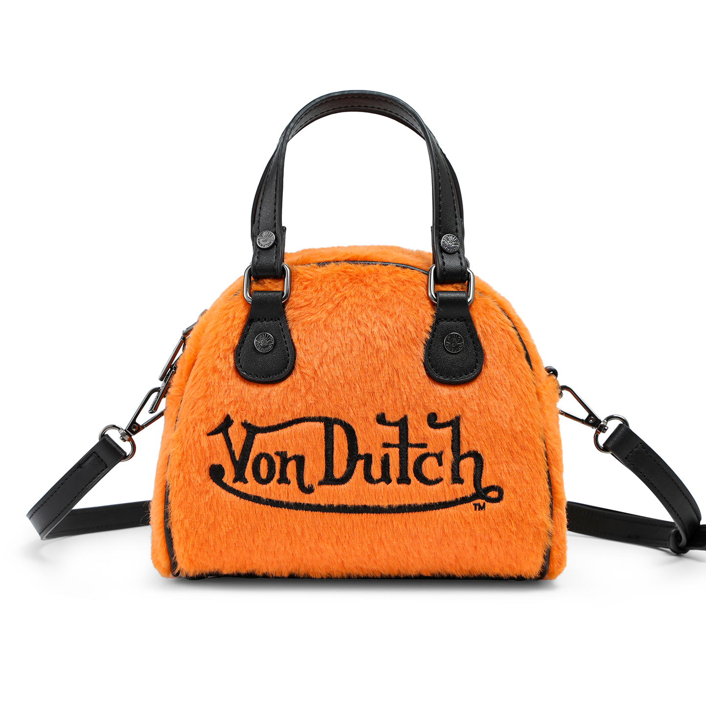 Orange Furry Bowling Bag