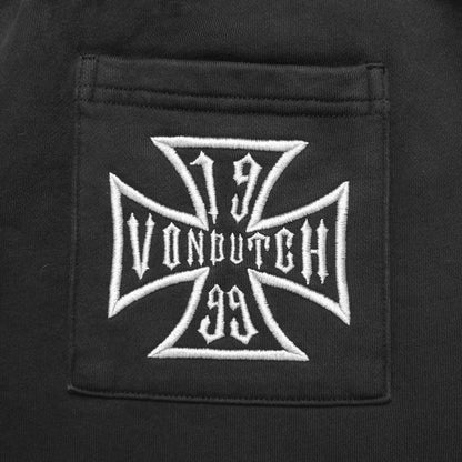 BLACK AND WHITE - LA OVER-SIZED 3/4 SHORTS