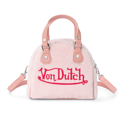 Light Pink Furry Bowling Bag