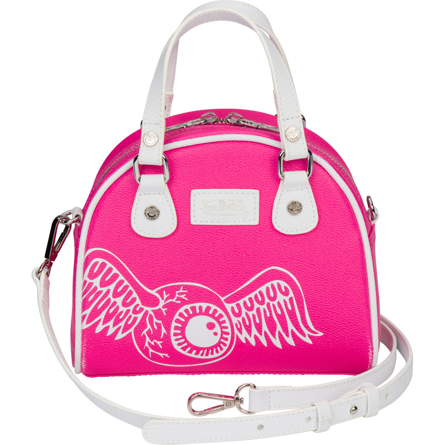 Hot Pink & White Bowling Bag Small