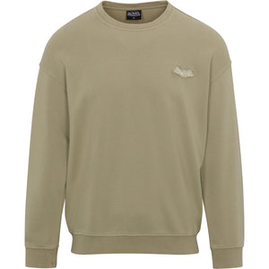 Sage French Terry Crew Neck Sweater