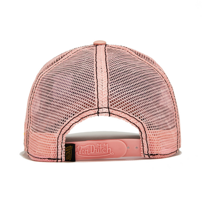Pink Cheetah Velvet Trucker Hat