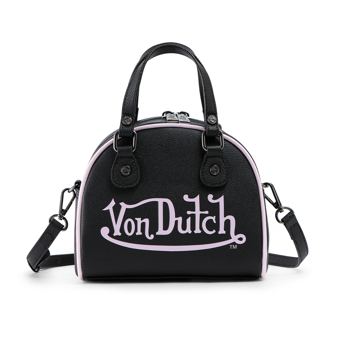 Black & Pink Two-Tone Bowling Bag – Von Dutch