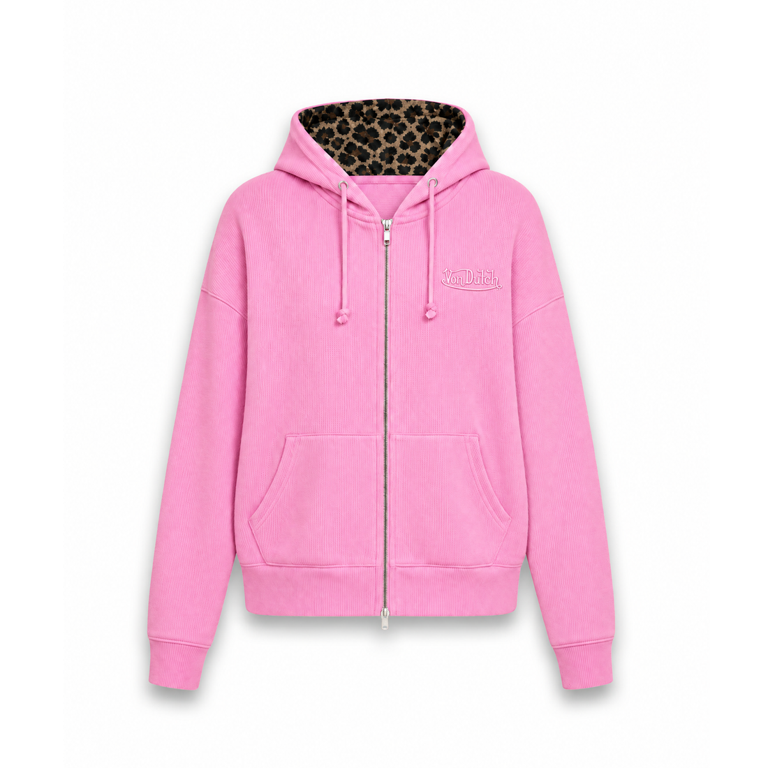 PINK - REMI WAFFLE HOODIE — image 1