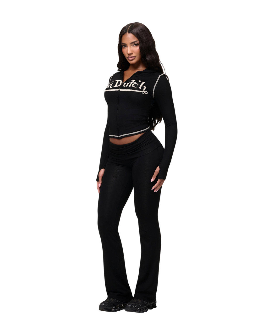 VON DUTCH ROXY TOP - BLACK