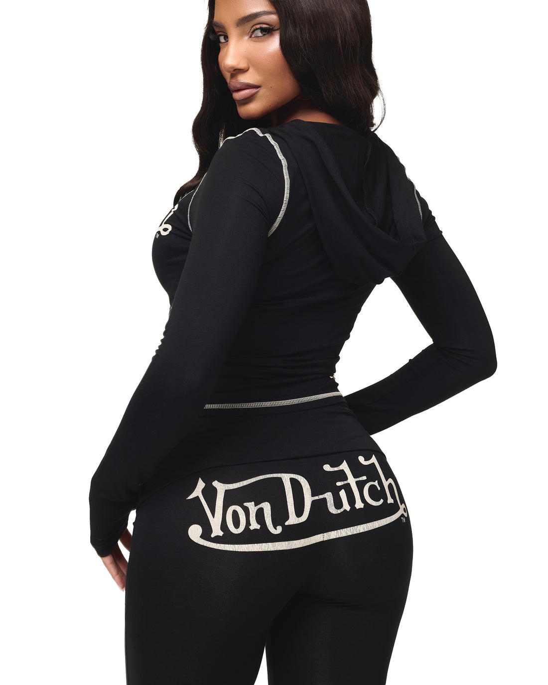 VON DUTCH ROXY BOTTOM - BLACK