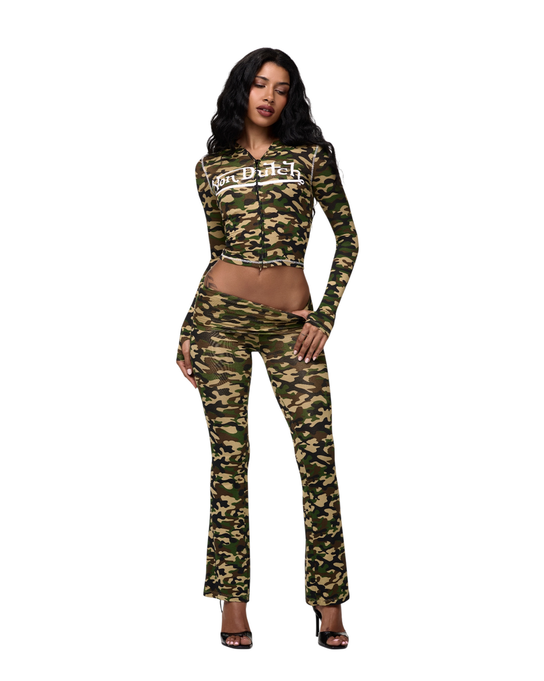 VON DUTCH ROXY TOP - CAMO