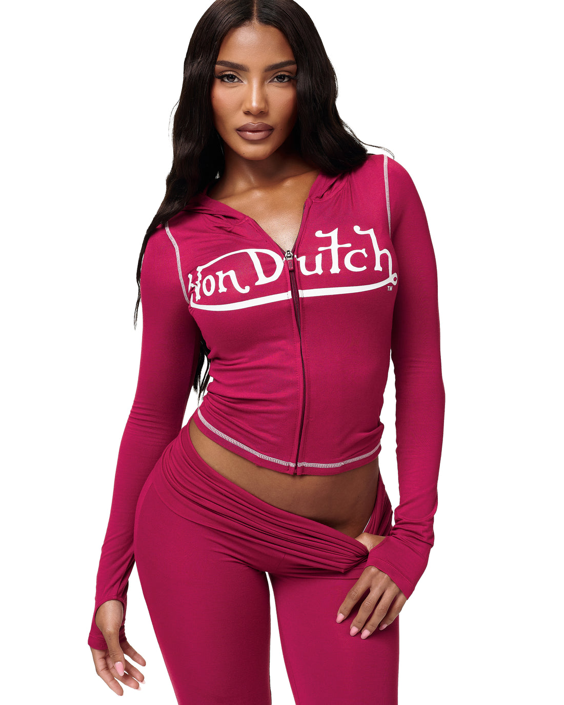 VON DUTCH ROXY TOP - MERLOT — image 2