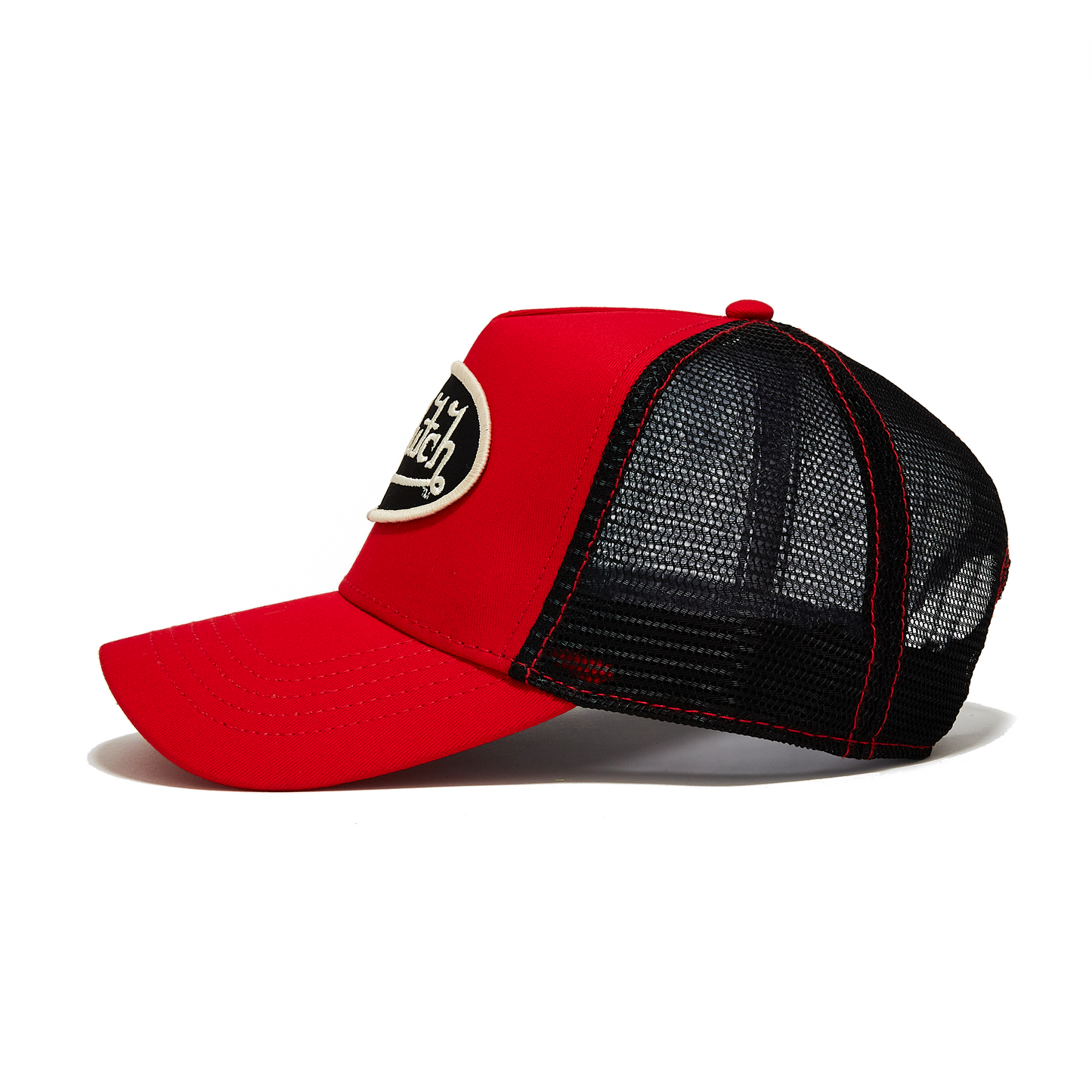 Red, Off-White & Black Trucker Hat