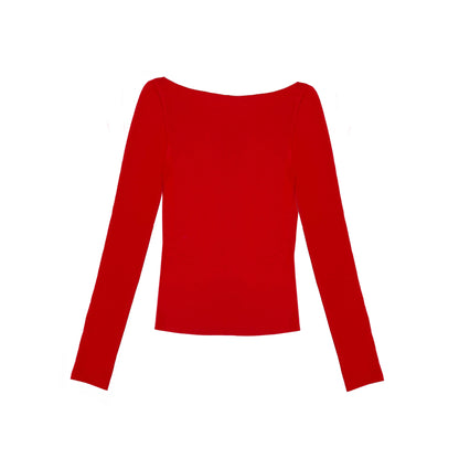 Von Dutch Long Sleeve Independence Tee - Red