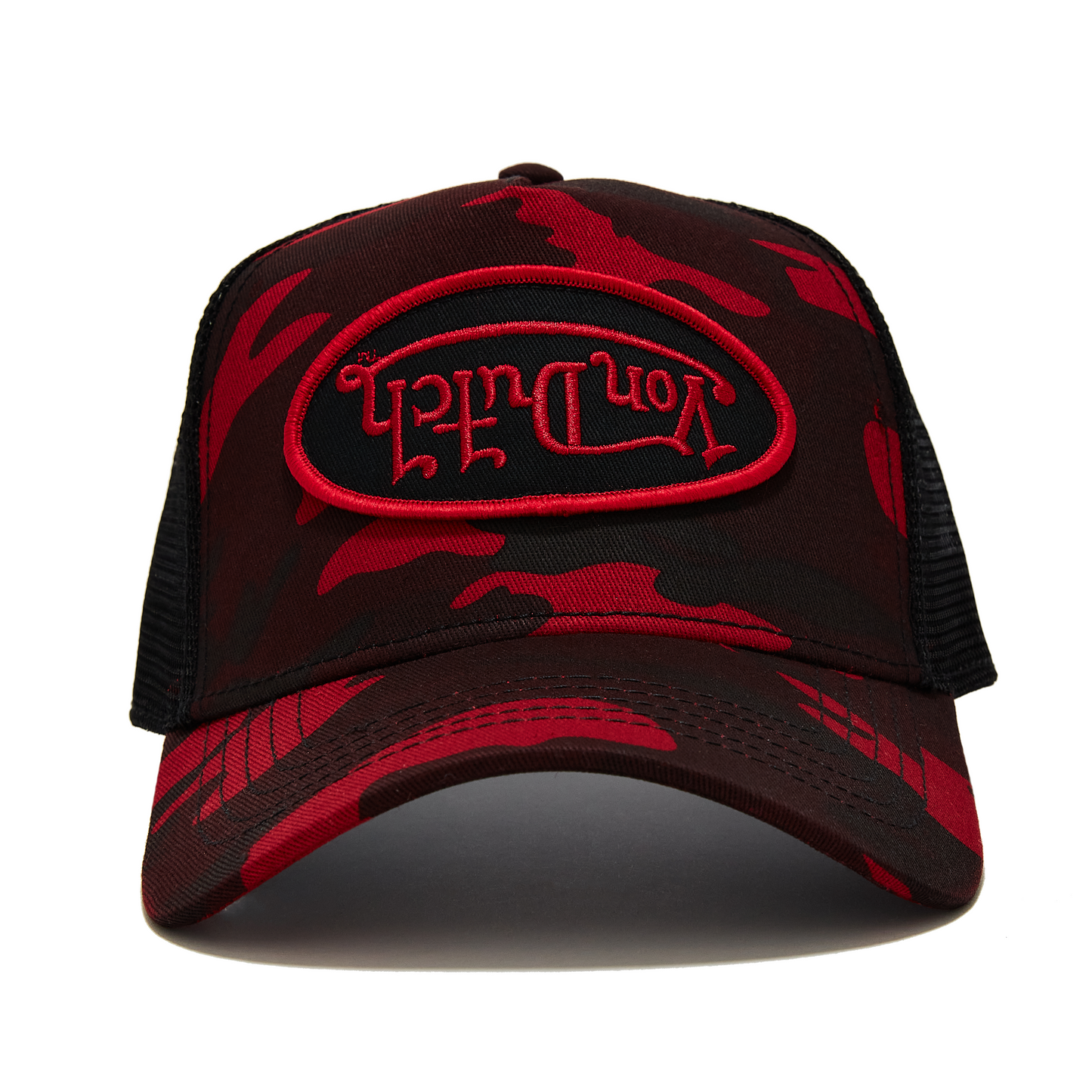 Red Rambo Camo Trucker
