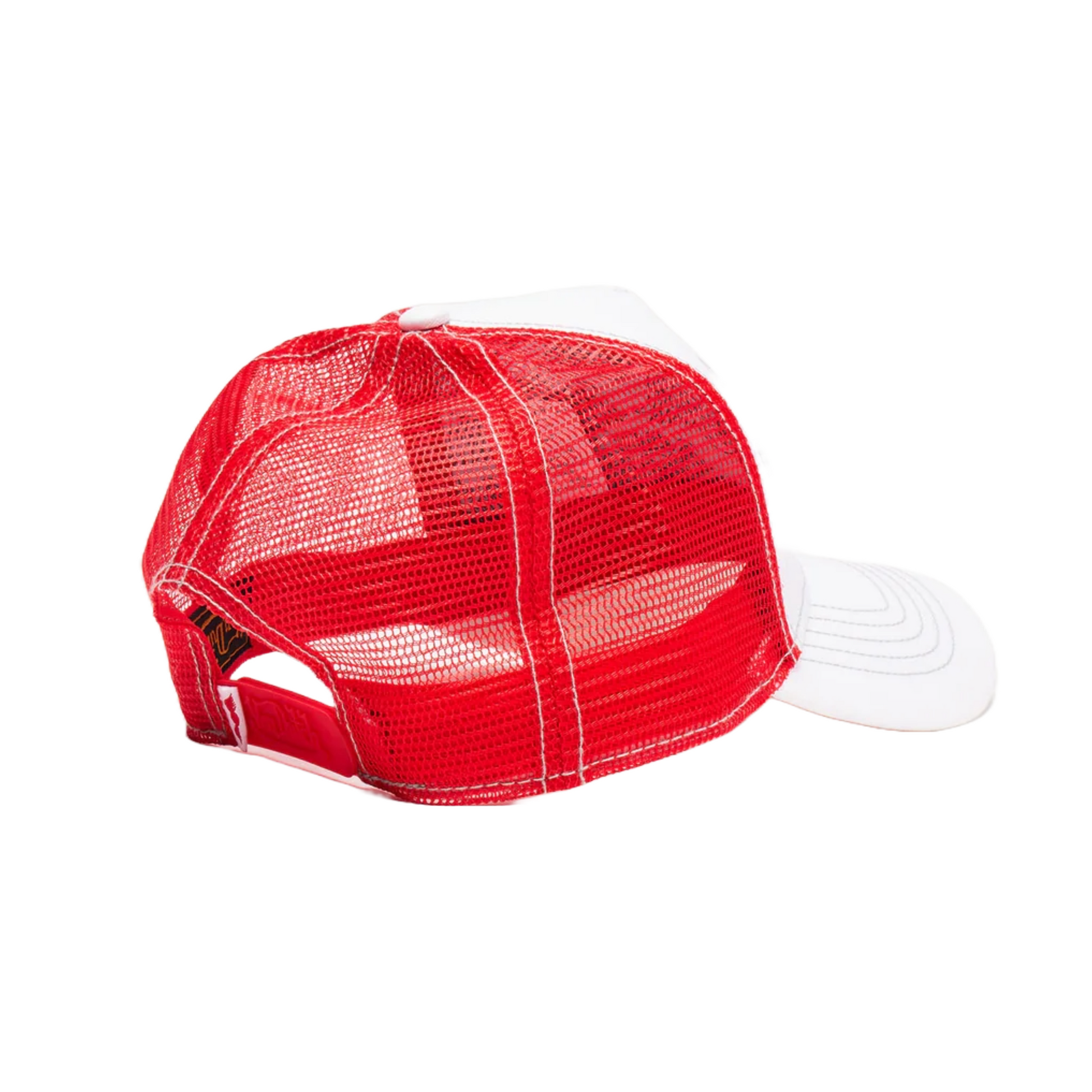 White & Red Trucker