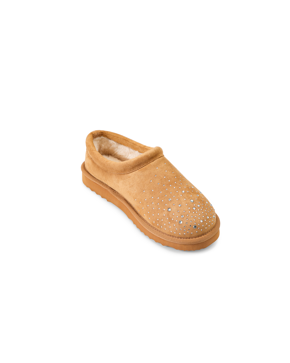 RHINESTONE SLIP-ON BOOT - CHESTNUT — image 4
