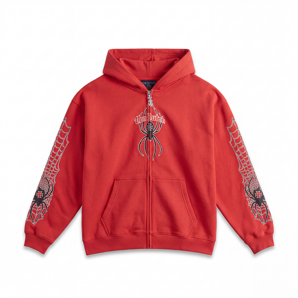 RED WIDOW - ZIP UP HOODIE