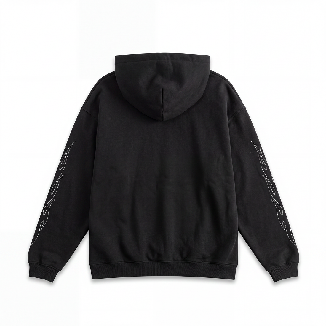 RHINESTONE CHOPPER FLAMES - ZIP UP HOODIE — image 2