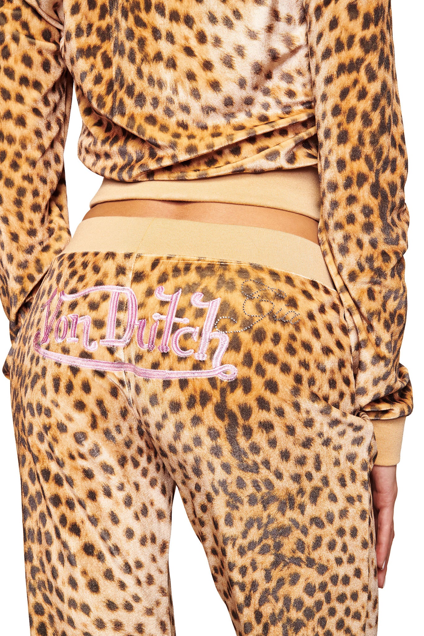 I.AM.GIA X VON DUTCH KAMERON VELOUR TRACKPANT | Von Dutch
