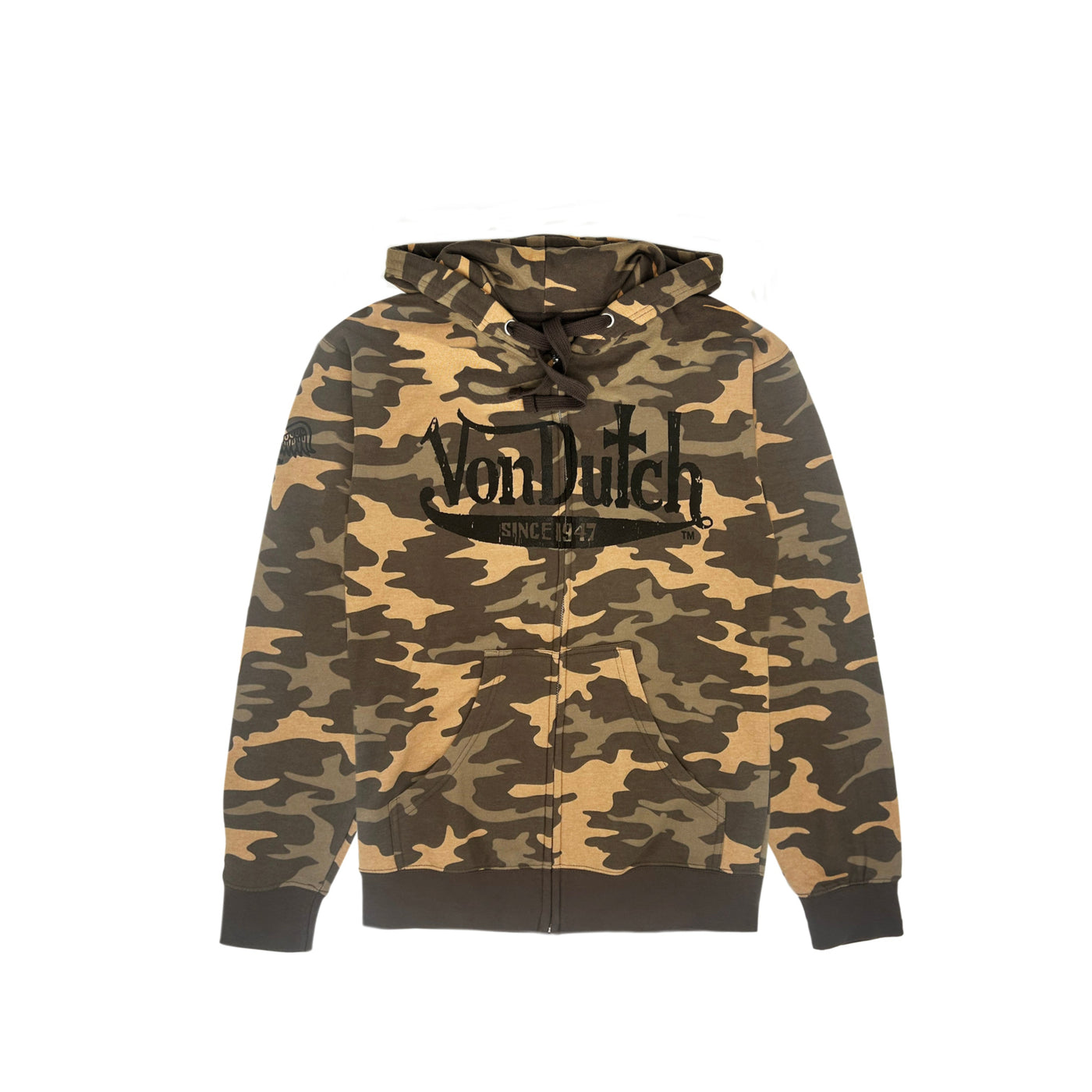 Von Dutch 47' Camo Zip-Up Hoodies