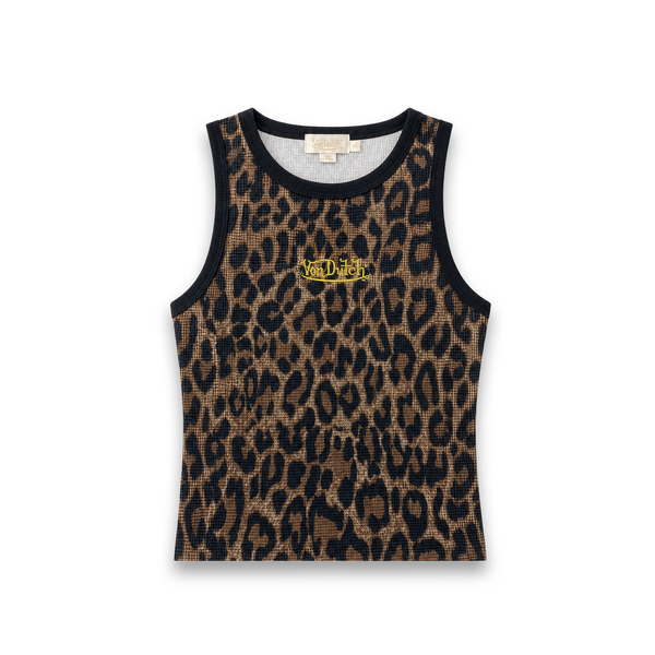 Black - REMI WAFFLE TANK TOP