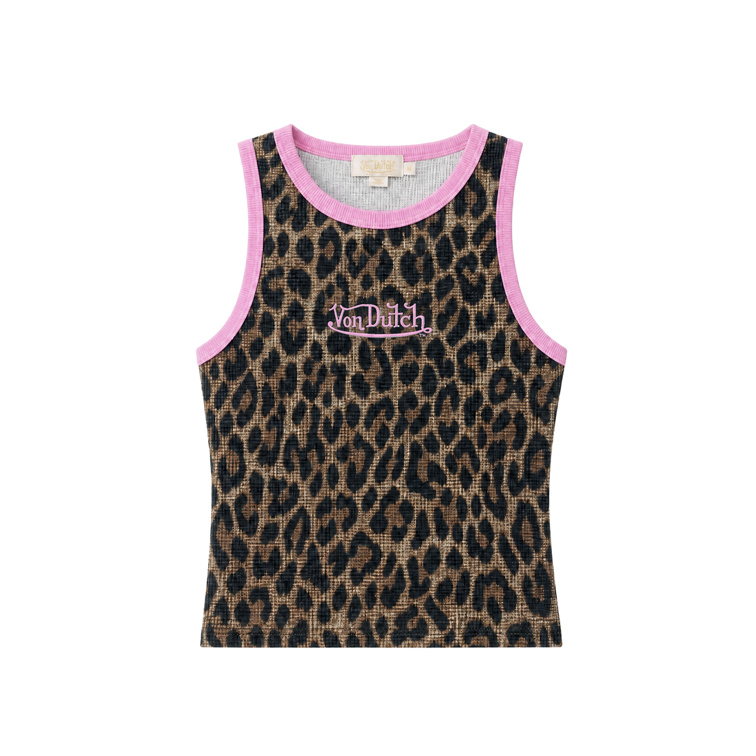 Pink - REMI WAFFLE TANK TOP — image 1