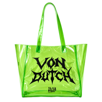NEON GREEN MARKET TOTE - VD x HARDFEST