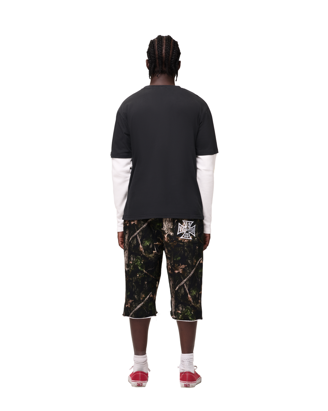 TREE CAMO - LA OVER-SIZED 3/4 SHORTS — image 4