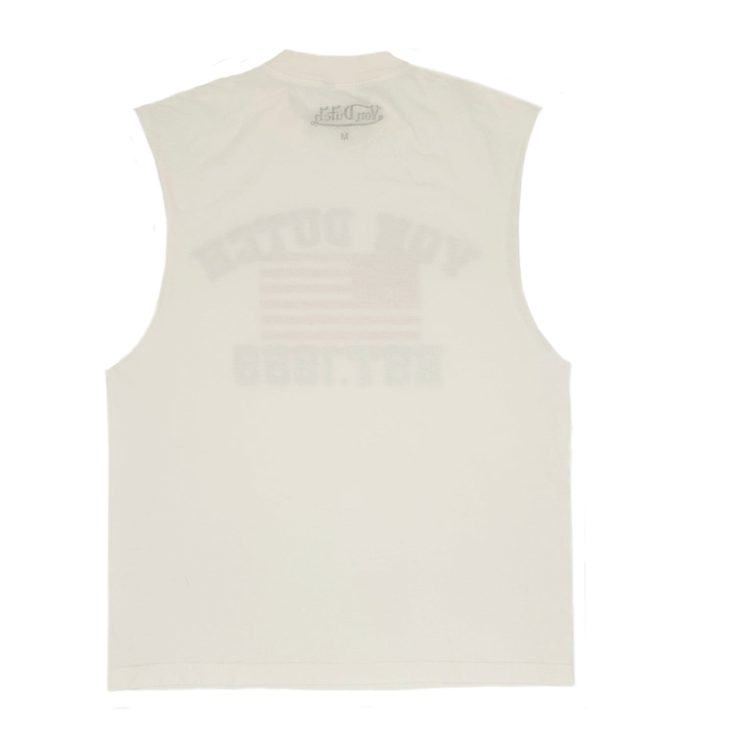 White Von Dutch USA Sleeveless Tee