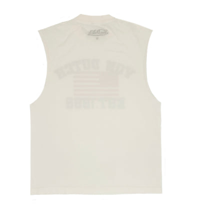 White Von Dutch USA Sleeveless Tee