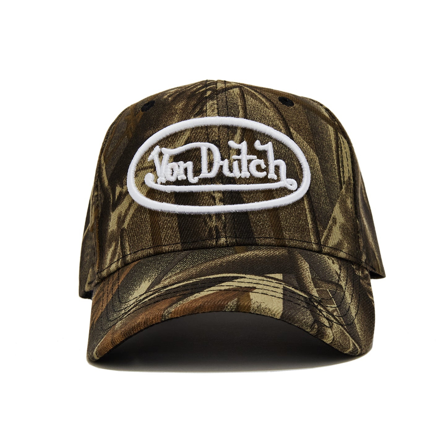 Von Dutch White Tree Camo Strapback Trucker Hat