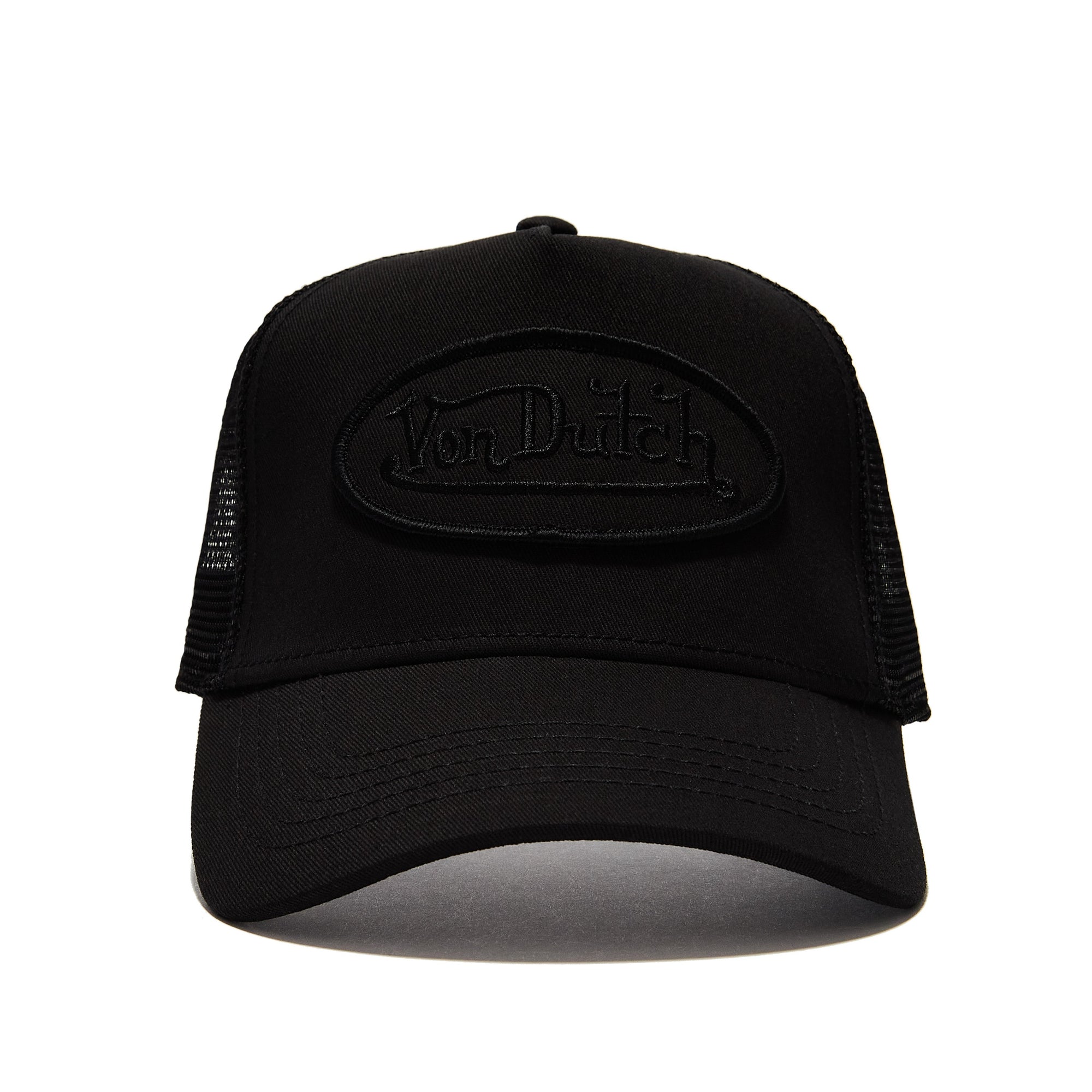 Von Dutch Triple Black Trucker Hat